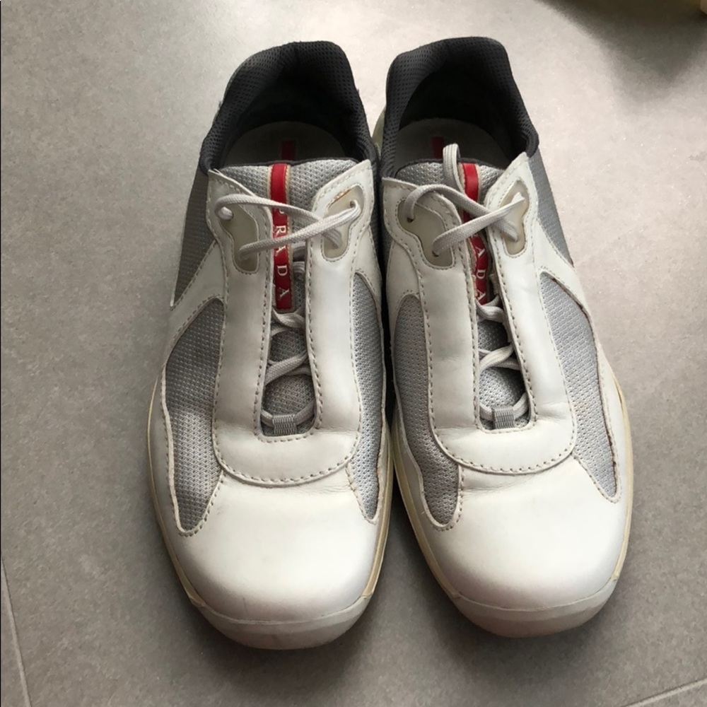 Mens Authentic Gray Prada Sneakers size 11